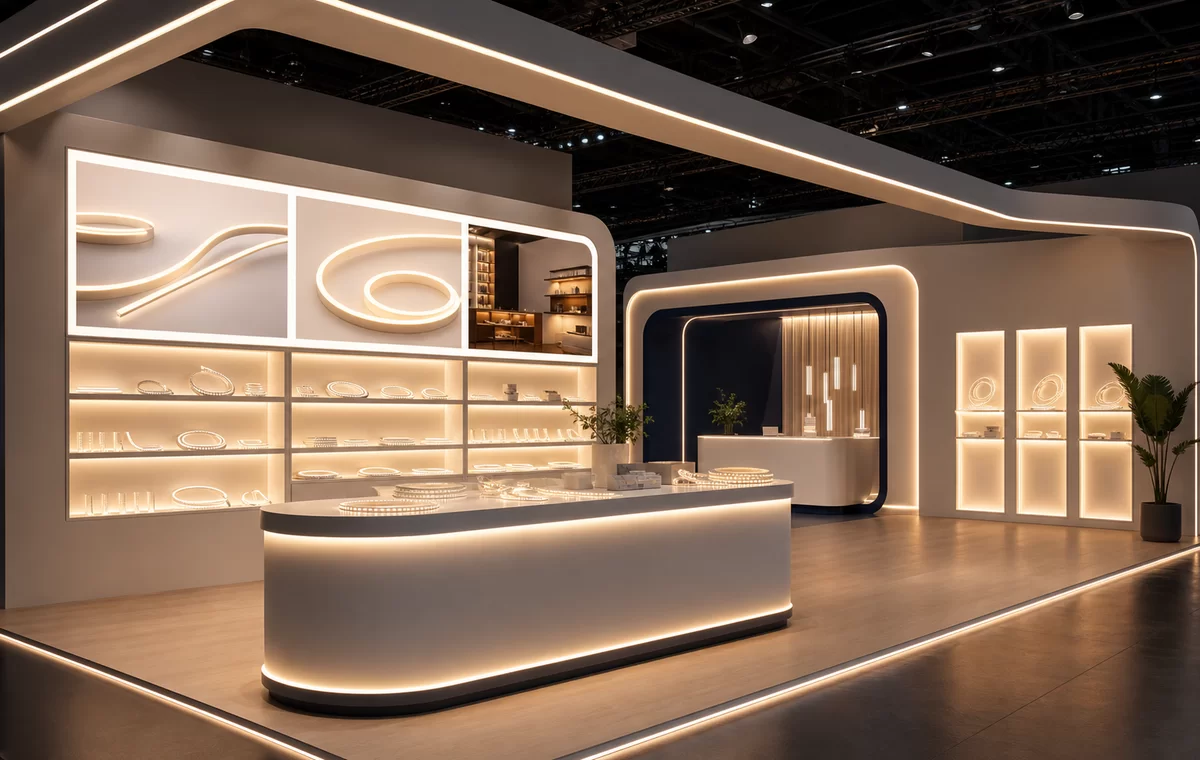 Signage and exhibition LED strip lighting